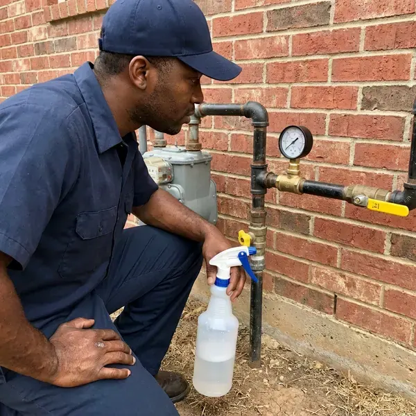 GVK Plumbing technician providing gas line repair in Albuquerque, NM