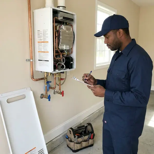 Local tankless water heater repair by GVK Plumbing, Albuquerque, NM