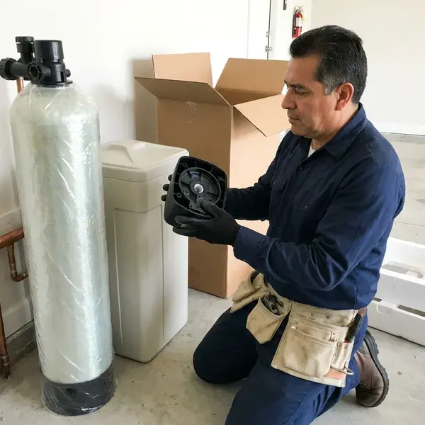Local water softener replacement by GVK Plumbing, Albuquerque, NM